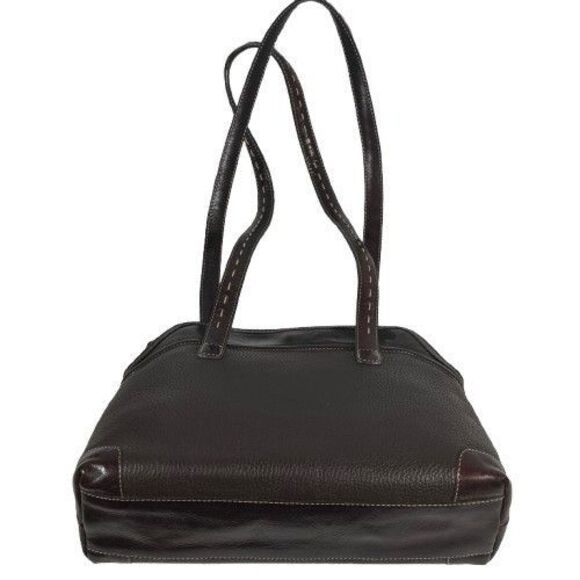 New Brighton Brown Mixed Leather Hobo Shoulder Bag Tote Purse MRP $270 - Picture 10 of 16